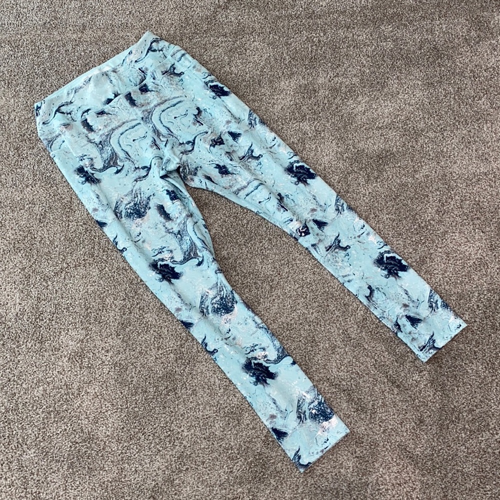 EUC Soft Size 14 16 Avia Athletic Marble Stone Pattern Yoga Workout Leggings